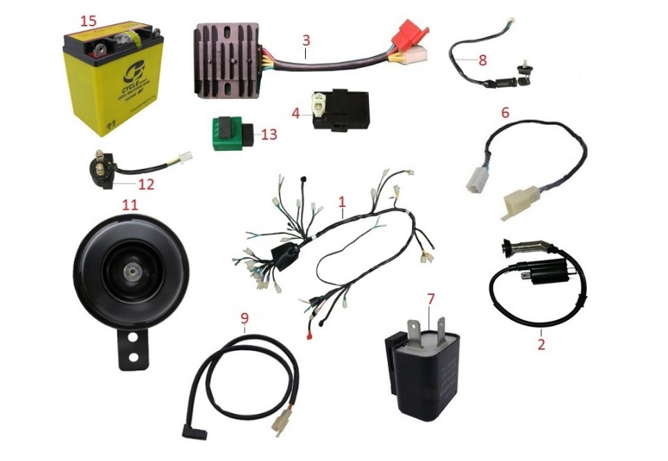 KANUNİ ATV200 ON-ROAD KABLO - Görsel 2