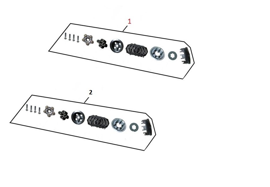 KANUNİ GV170 DEBRİYAJ KOMPLE  70 DİŞ - Görsel 2