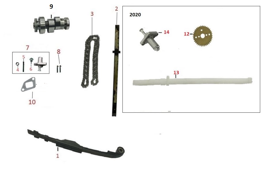KANUNİ ATV200 OFFROAD 2020 EKSANTRİK GERGİ STOPLAMA CONTASI - Görsel 2