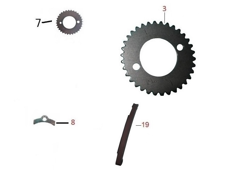 KANUNİ S170T EKSANTRİK ZİNCİR DİŞLİSİ( 32T) - Görsel 2