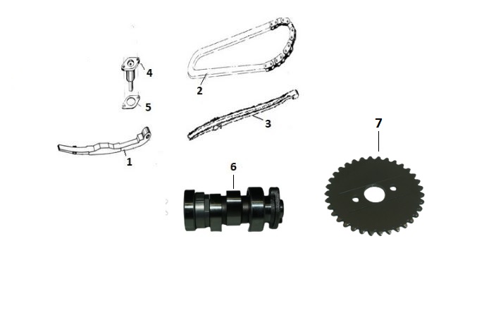 KANUNİ TRODON SX 125 EKSANTRİK MİLİ - Görsel 2
