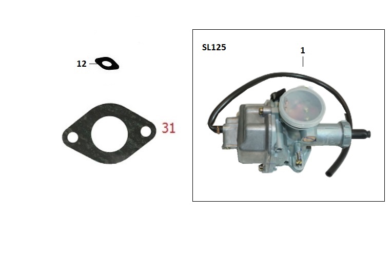 KANUNİ SL125 KARBÜRATÖR - Görsel 2