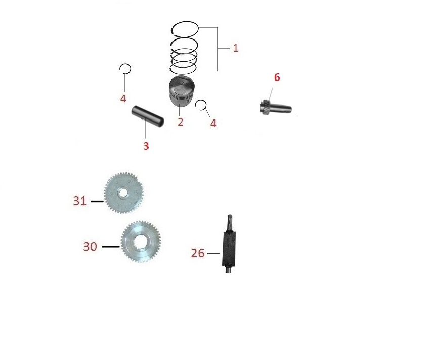 KANUNİ GV170 PİSTON - Görsel 2
