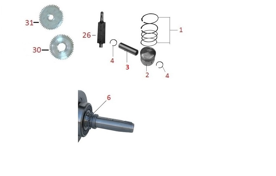 KANUNİ GT170R PİSTON PİMİ - Görsel 2