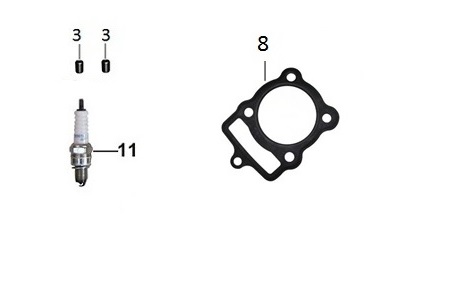 KANUNİ CROSS150 SİLİNDİR CONTASI ÜST - Görsel 2