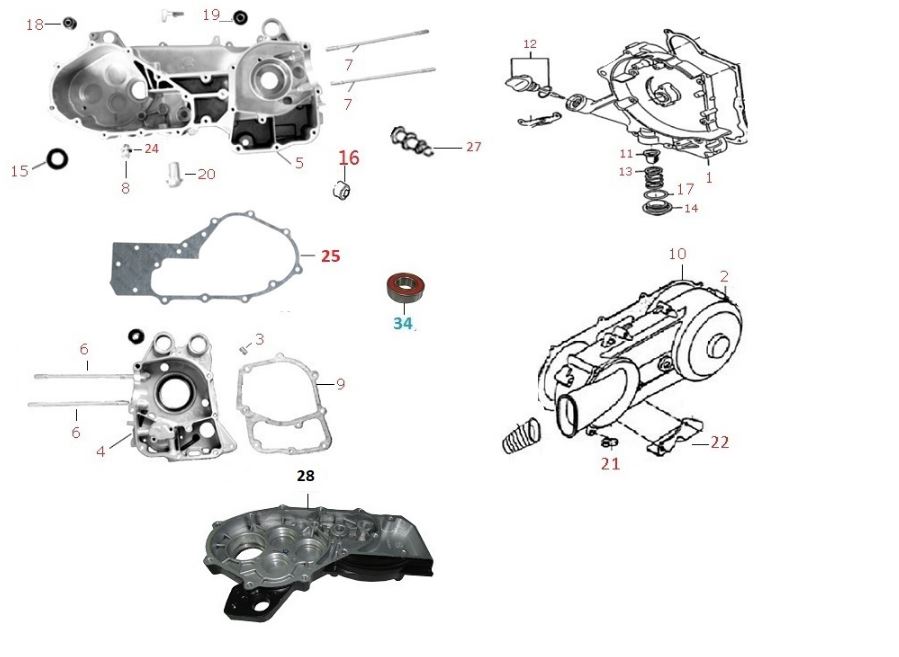 KANUNİ ATV150U MOTOR BAĞLANTI BURCU - Görsel 2