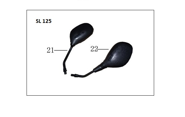 KANUNİ SL125 AYNA SAĞ - Görsel 2