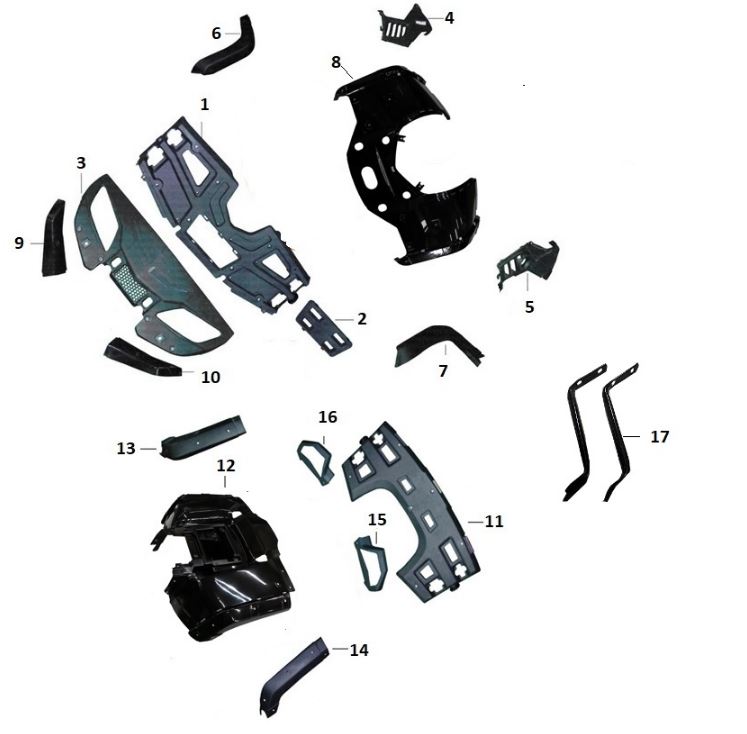 KANUNİ ATV250 OFF-ROAD TAMPON PANEL ÖN - Görsel 2