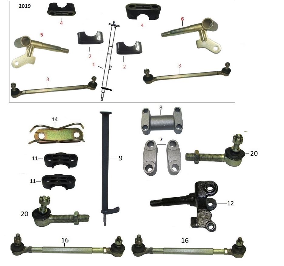 KANUNİ ATV125 OFF ROT MİLİ ÖN KOMPLE(L=180mm) - Görsel 2