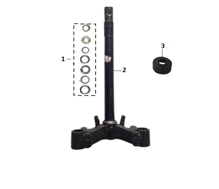 KANUNİ TRODON SX 125 DİREKSİYON ALT KELEPÇE MİLLİ - Görsel 2