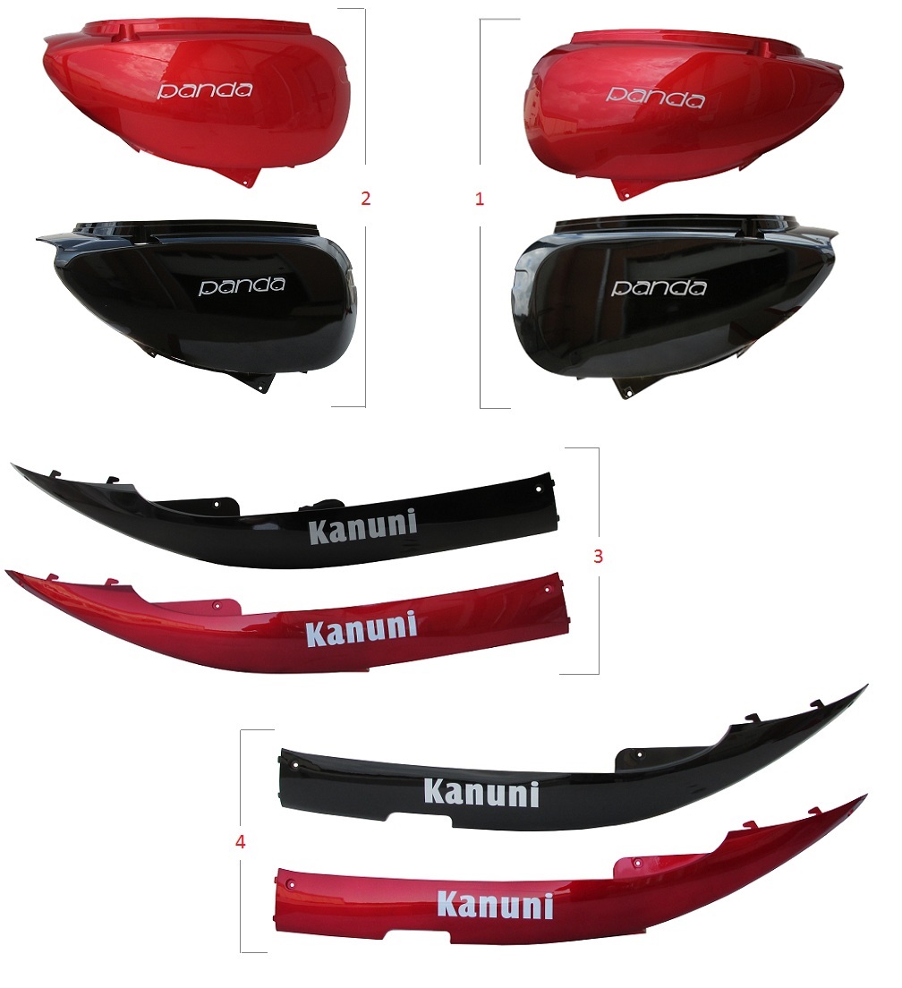 KANUNİ PANDA SELE ALTI PANEL SOL - SİYAH