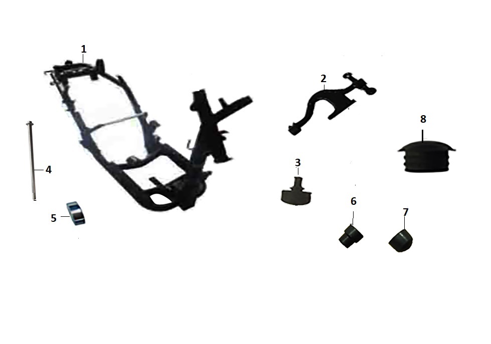 KANUNİ TRODON SX 125 MOTOR KULAK BURCU - Görsel 2