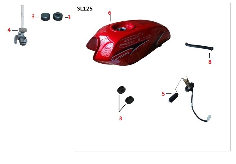 KANUNİ SL125 YAKIT HORTUMU - Görsel 2