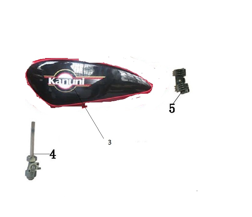 KANUNİ SEYHAN150C YAKIT DEPO STİKERİ SOL - Görsel 2